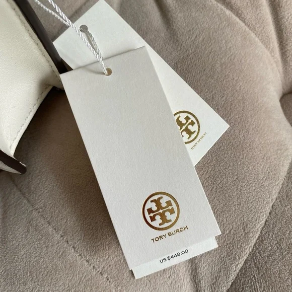 Tory Burch Emerson Woven Min Top Handle Satchel Bag New Cream Bright Samba - Picture 8 of 15